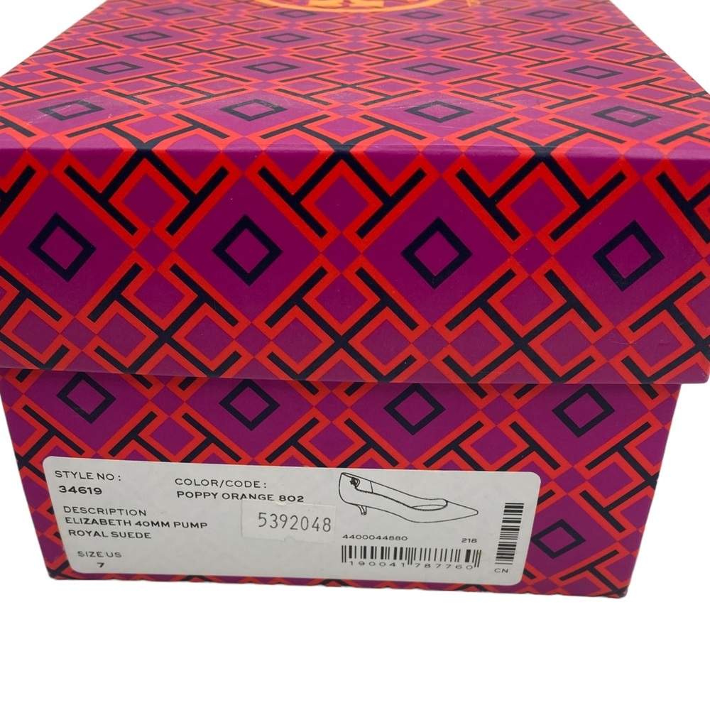 💕SALE💕 Tory Burch Elizabeth Poppy Orange - Picture 9 of 10